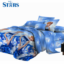 GS-FM3DRR-01 custom famous printed 3d polyester fabric bedsheets for sale